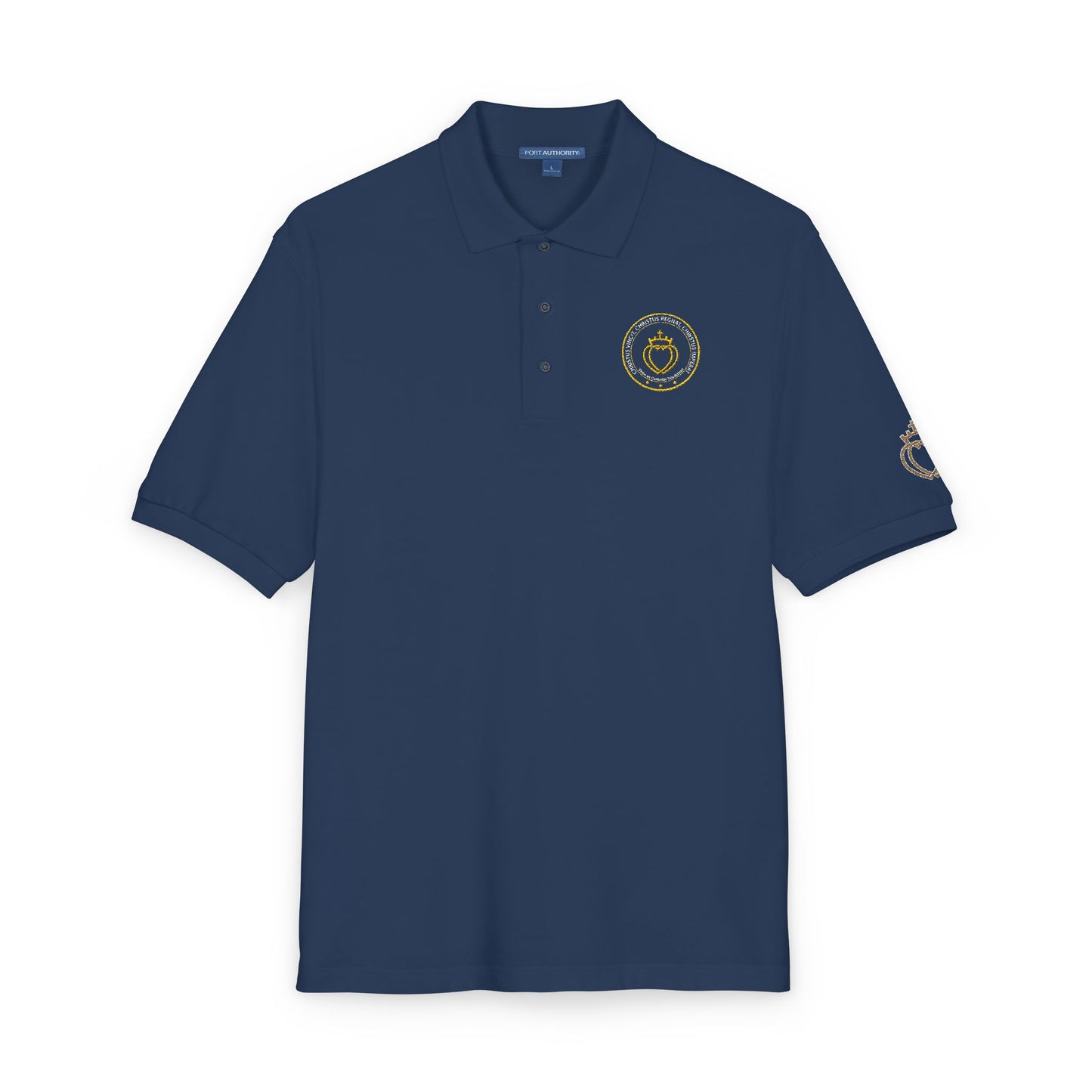 Catholic Tee - Traditional Catholic Men's Embroidered Insignia Polo Shirt (CT)
