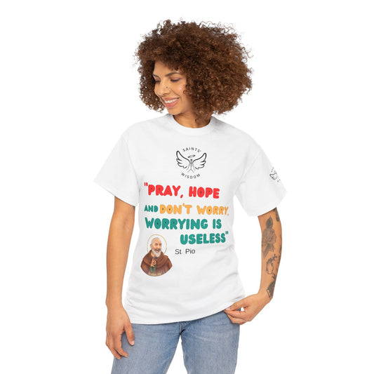 St Padre Pio Quote T-Shirt (CT)