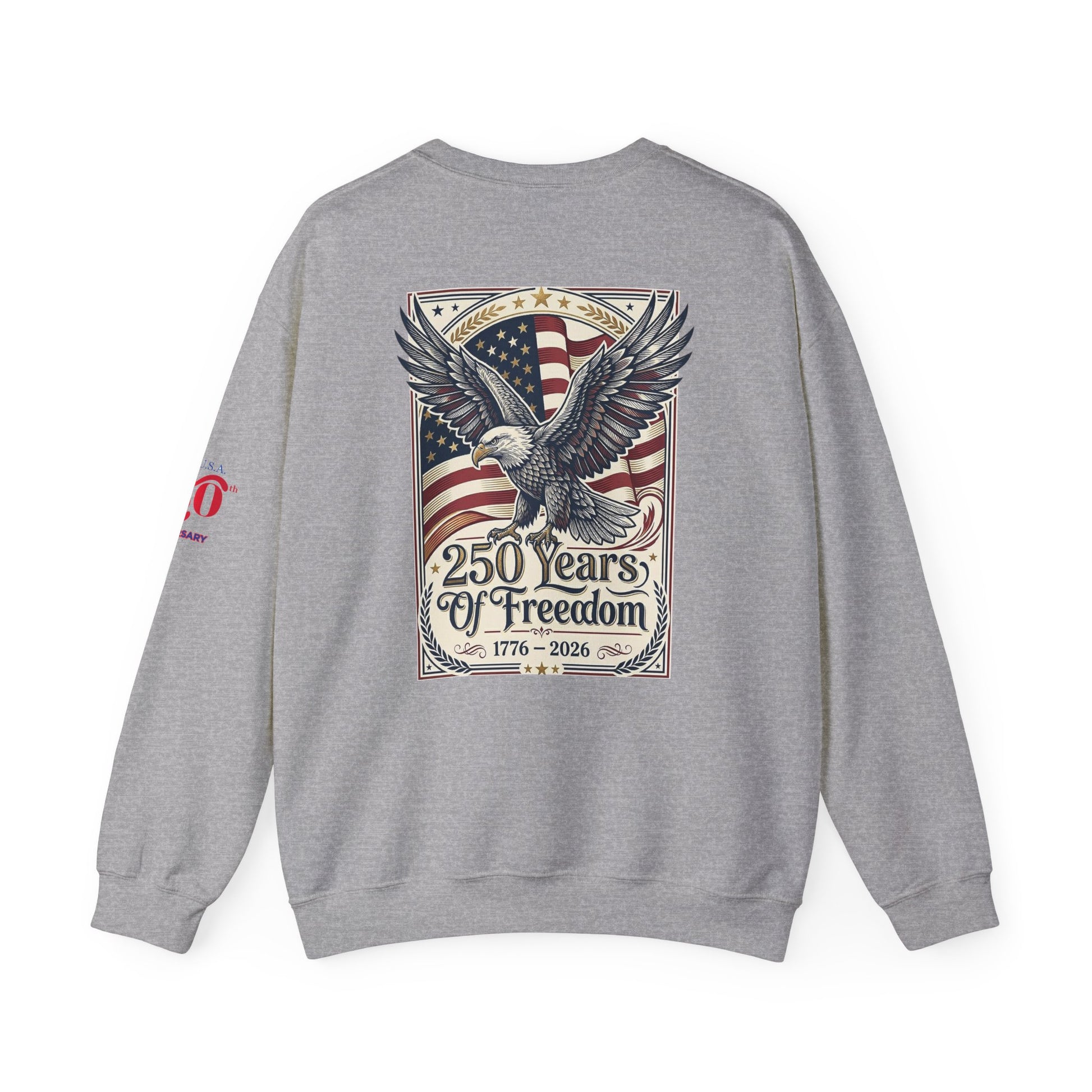 USA 250th ANNIVERSARY Crewneck Sweatshirt — America 250 Years of Freedom Sweatshirt - Trending Novelties & Gifts