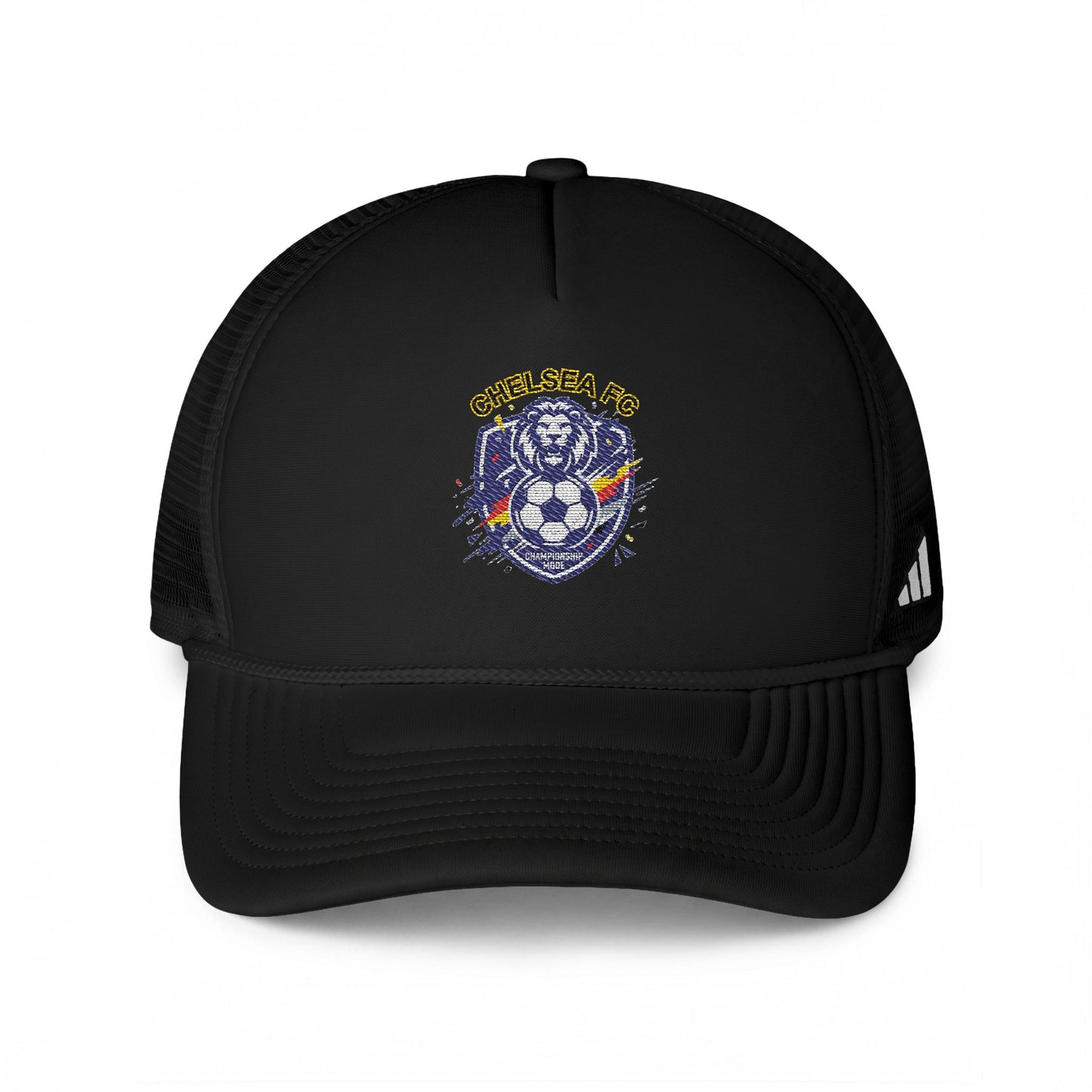 Lion Soccer Crest Trucker Hat – Chelsea Football Fans Patch Cap - Trending Novelties & Gifts