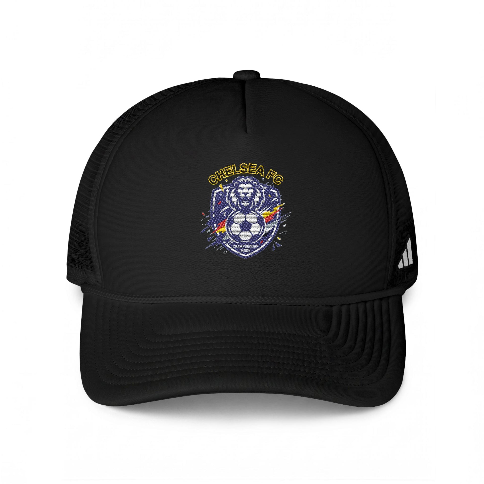 Lion Soccer Crest Trucker Hat – Chelsea Football Fans Patch Cap - Trending Novelties & Gifts