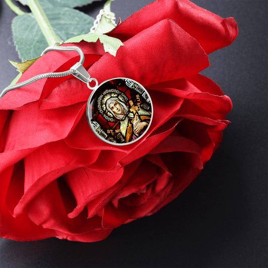 CATHOLIC SAINTS PENDANT - ST. MONICA PATRON OF MOTHERS (C)
