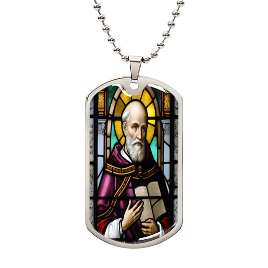 Catholic Saints Pendant - St. Philip Neri's Luxury Graphic Dog Tag Necklace (C)