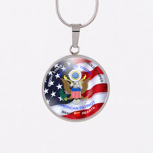 UNIQUE PROUD AMERICAN PENDANT , patriotic American pendants