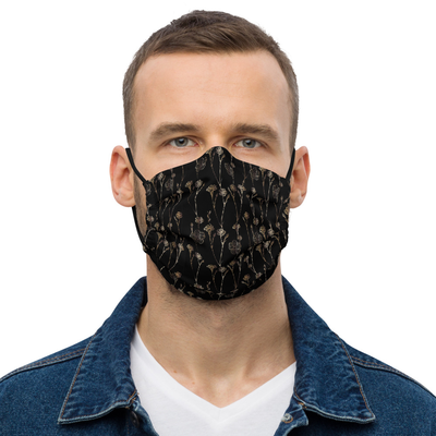 Black Daisy Premium Reusable face mask