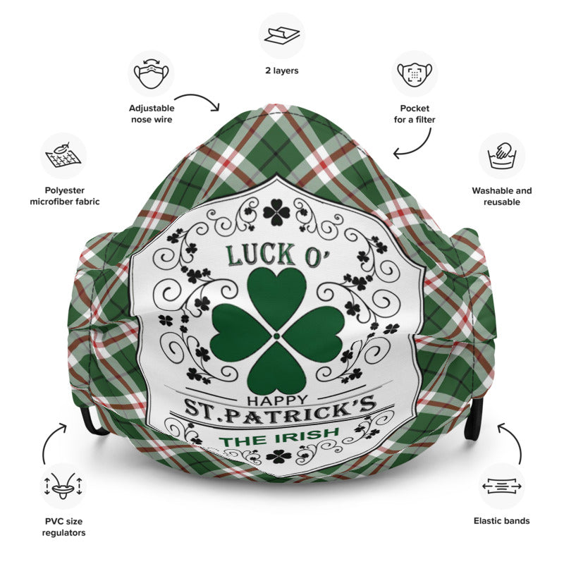 St. Patrick's Luck of the Irish Premium reusable face mask