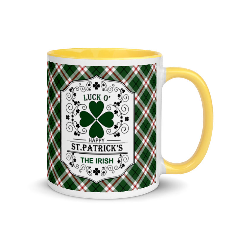 St. Patrick's Luck of the Irish Mug with Color Inside
