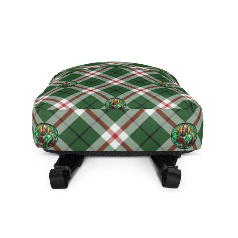 St. Patrick's Tartan Pattern Backpack