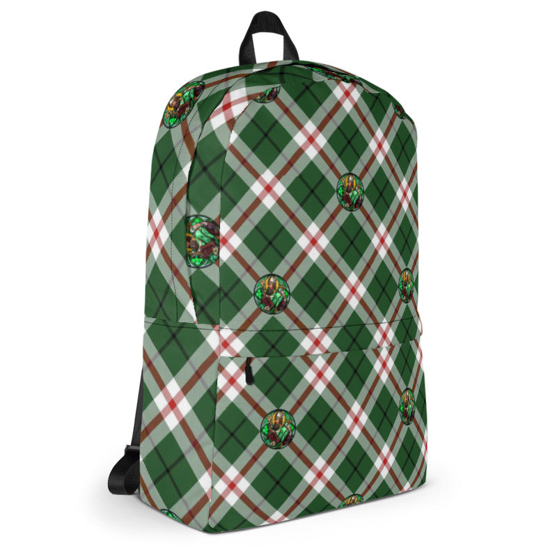 St. Patrick's Tartan Pattern Backpack