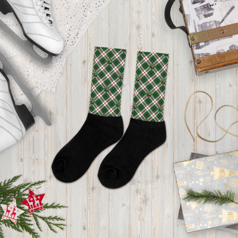 St. Patrick's Tartan Pattern Socks