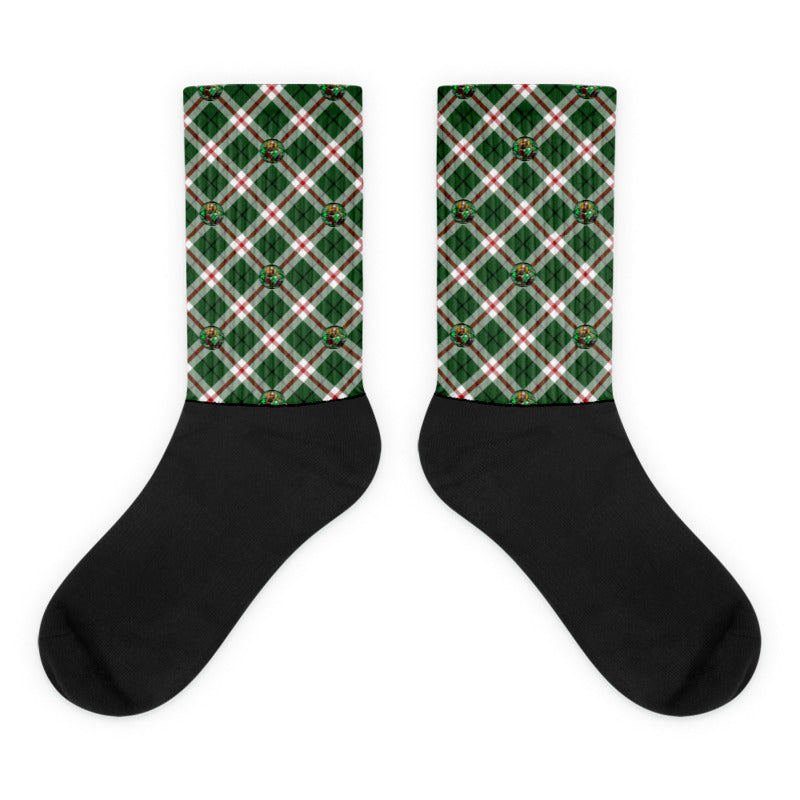 St. Patrick's Tartan Pattern Socks