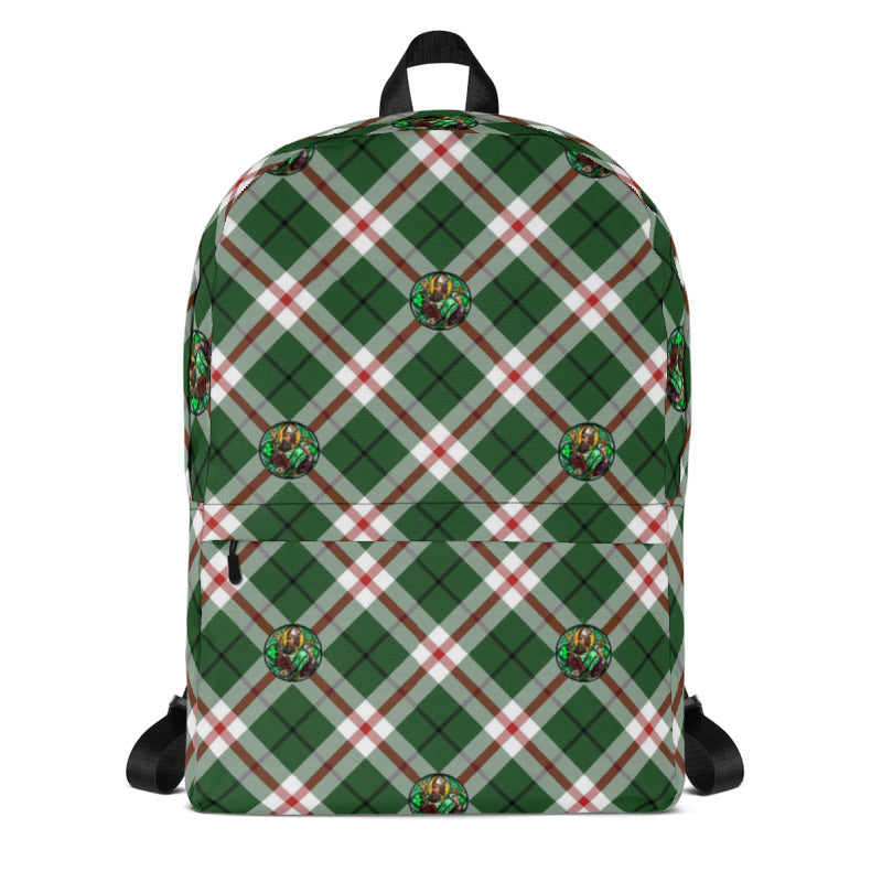 St. Patrick's Tartan Pattern Backpack