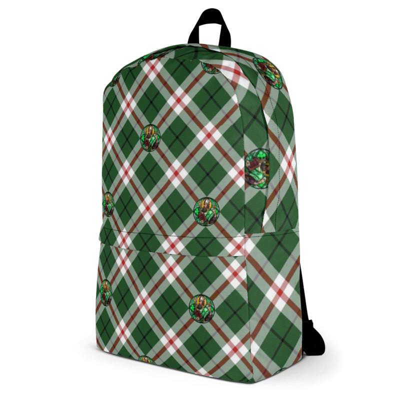 St. Patrick's Tartan Pattern Backpack