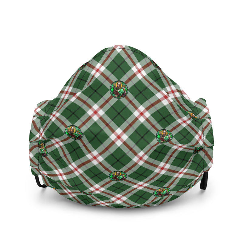 St. Patrick's Tartan pattern Reusable face mask