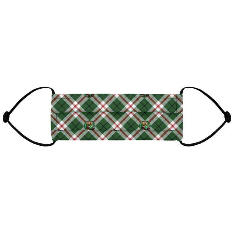 St. Patrick's Tartan pattern Reusable face mask