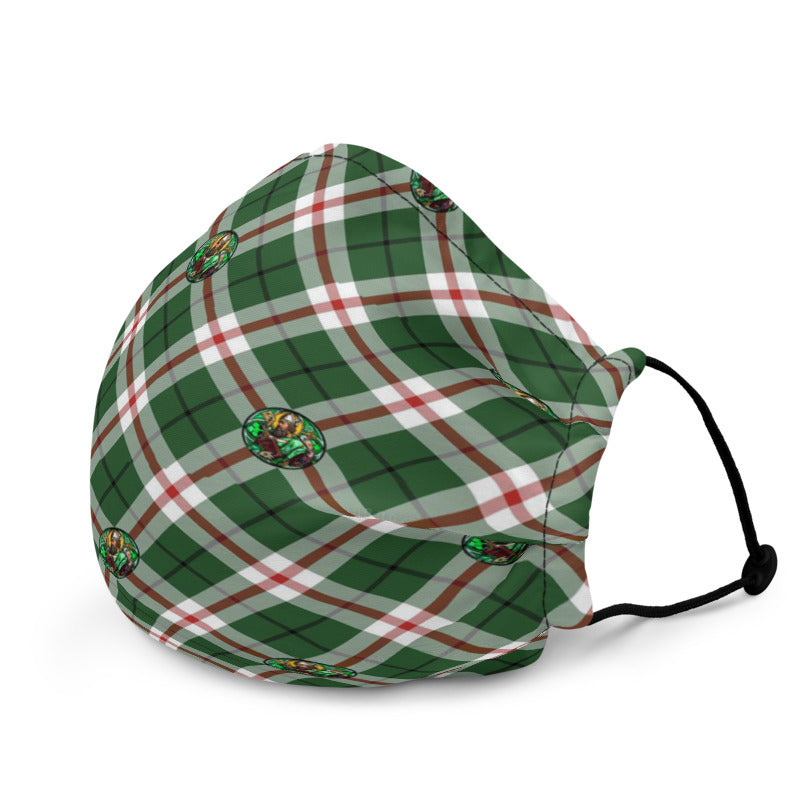 St. Patrick's Tartan pattern Reusable face mask