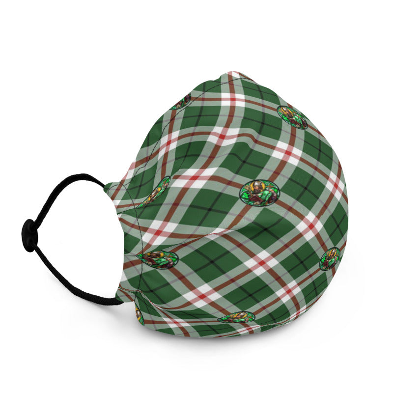 St. Patrick's Tartan pattern Reusable face mask