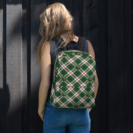St. Patrick's Tartan Pattern Backpack