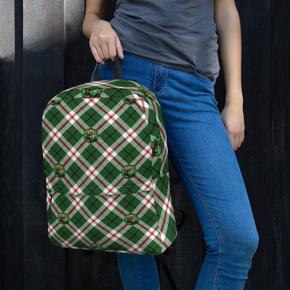 St. Patrick's Tartan Pattern Backpack