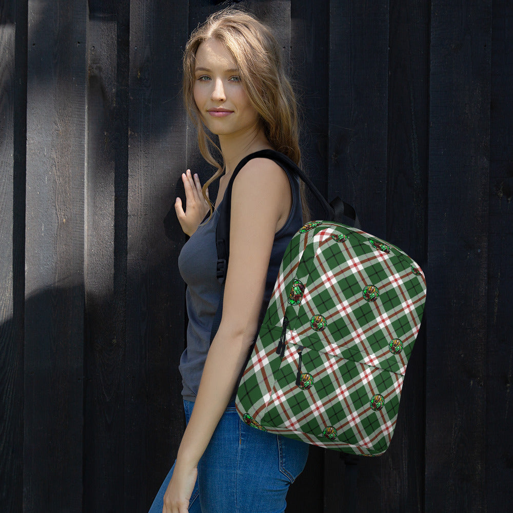 St. Patrick's Tartan Pattern Backpack