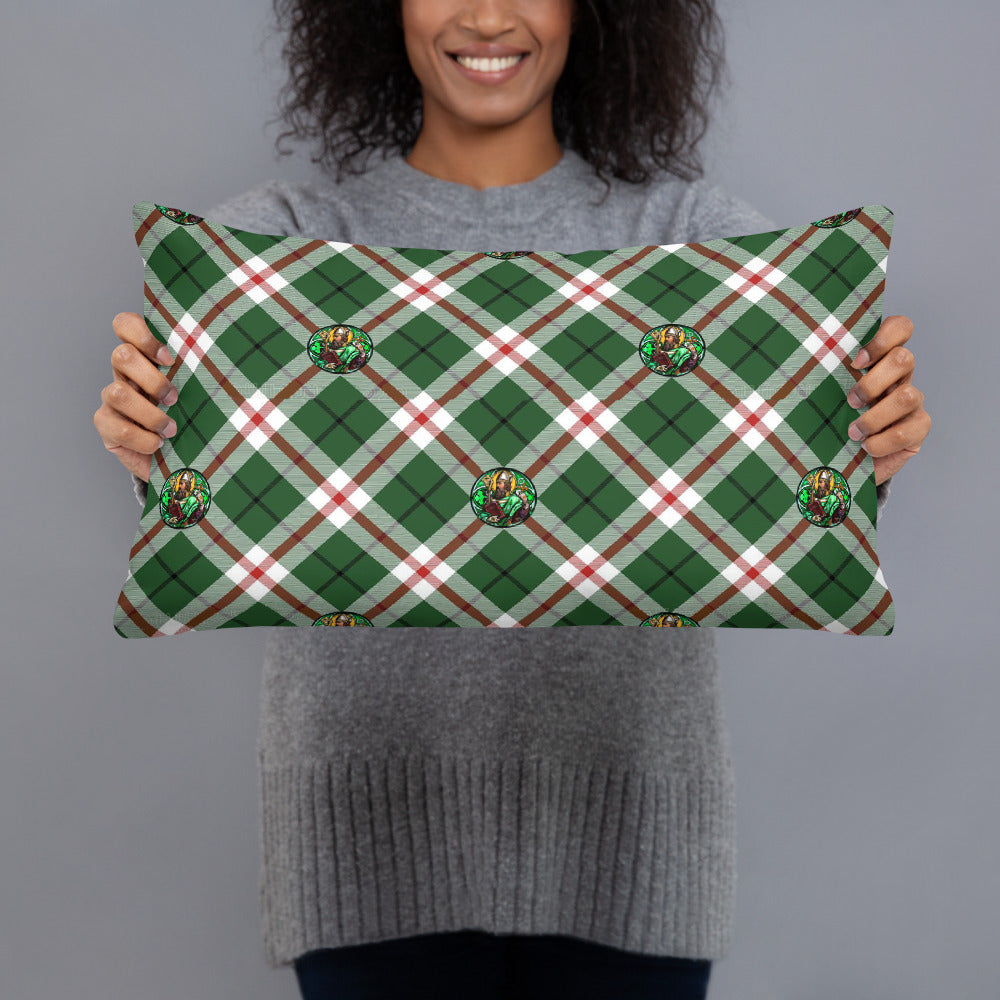 St. Patrick's Tartan Pattern Basic Pillows