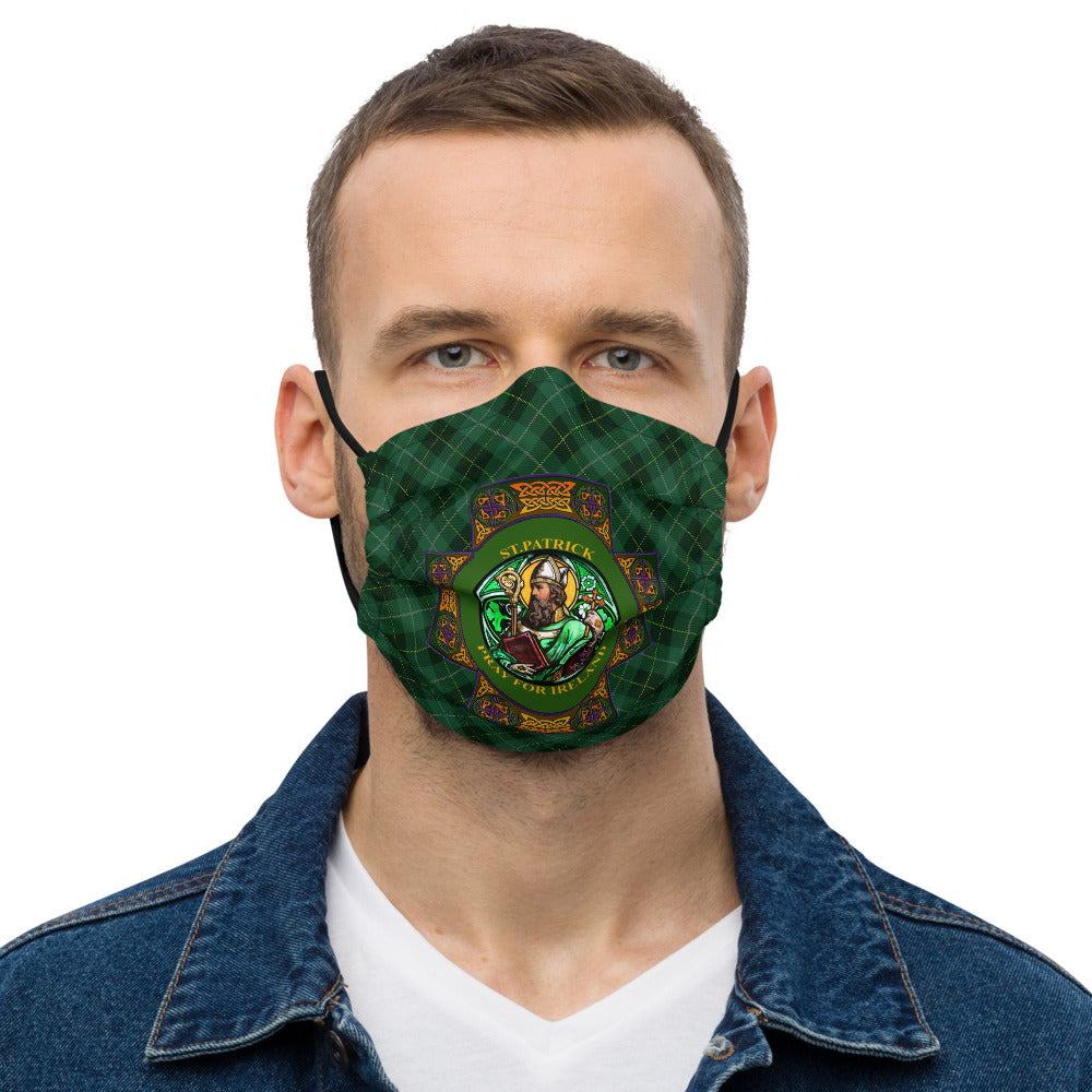 St. Patrick's Pray for Ireland Premium reusable face mask