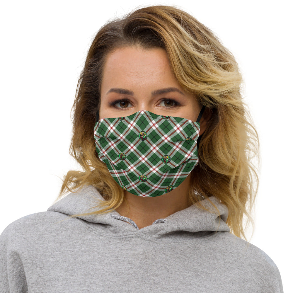 St. Patrick's Tartan pattern Reusable face mask