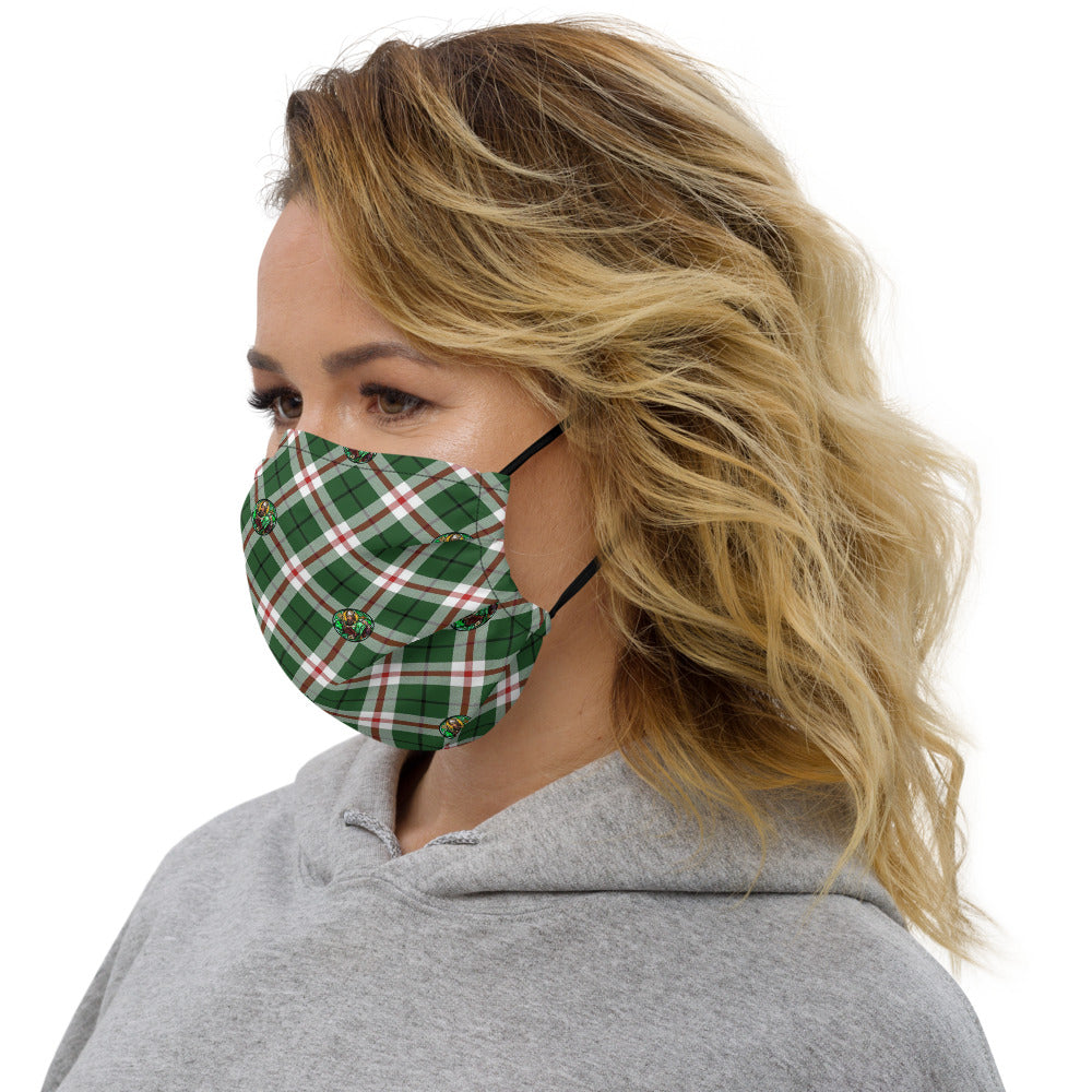 St. Patrick's Tartan pattern Reusable face mask