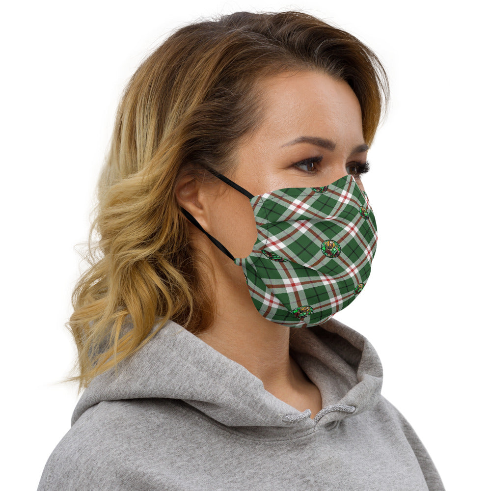 St. Patrick's Tartan pattern Reusable face mask