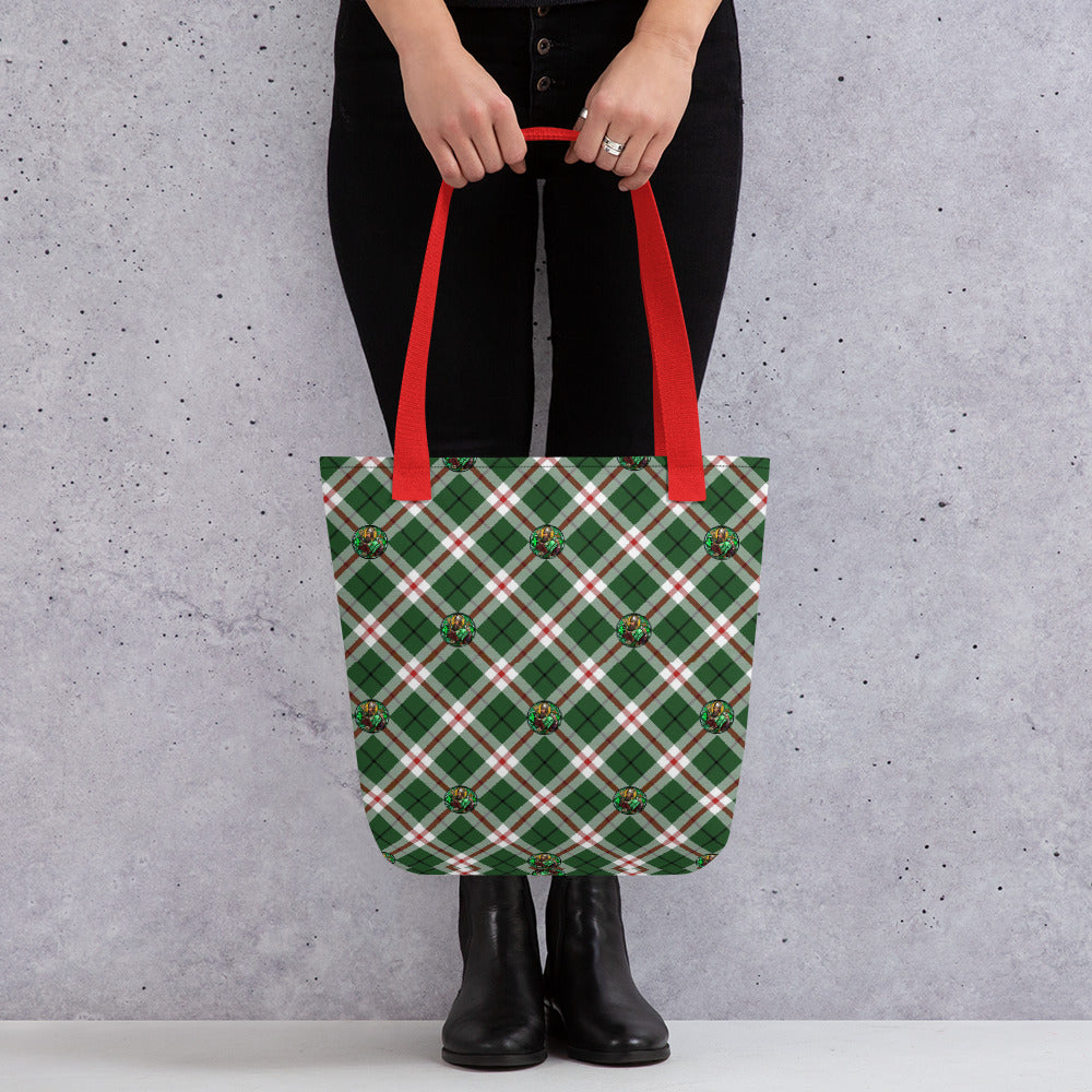 St. Patrick's Tartan Pattern Tote bag