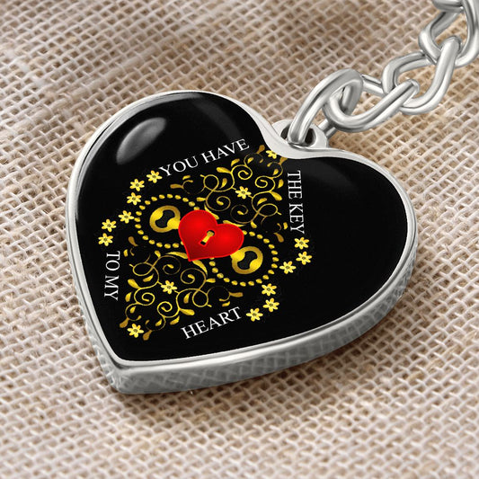 Graphic Heart Love Keychain For Girlfriend