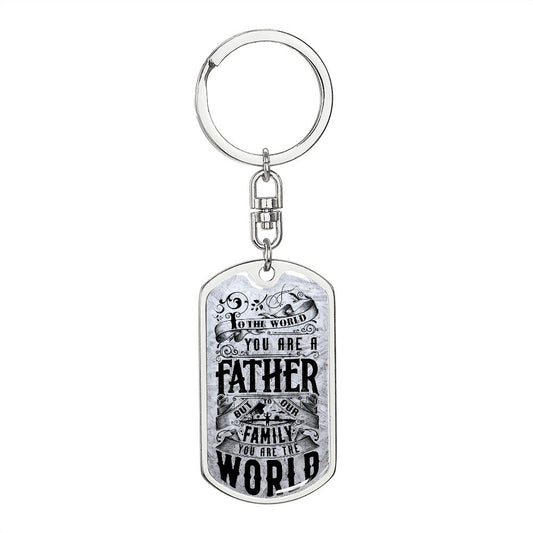 Graphic Design Keychain For Fathers 