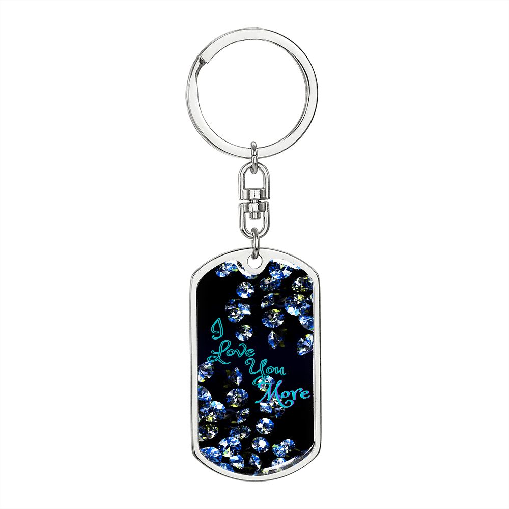 graphic design dogtag love keychains, personalized engraving keychain
