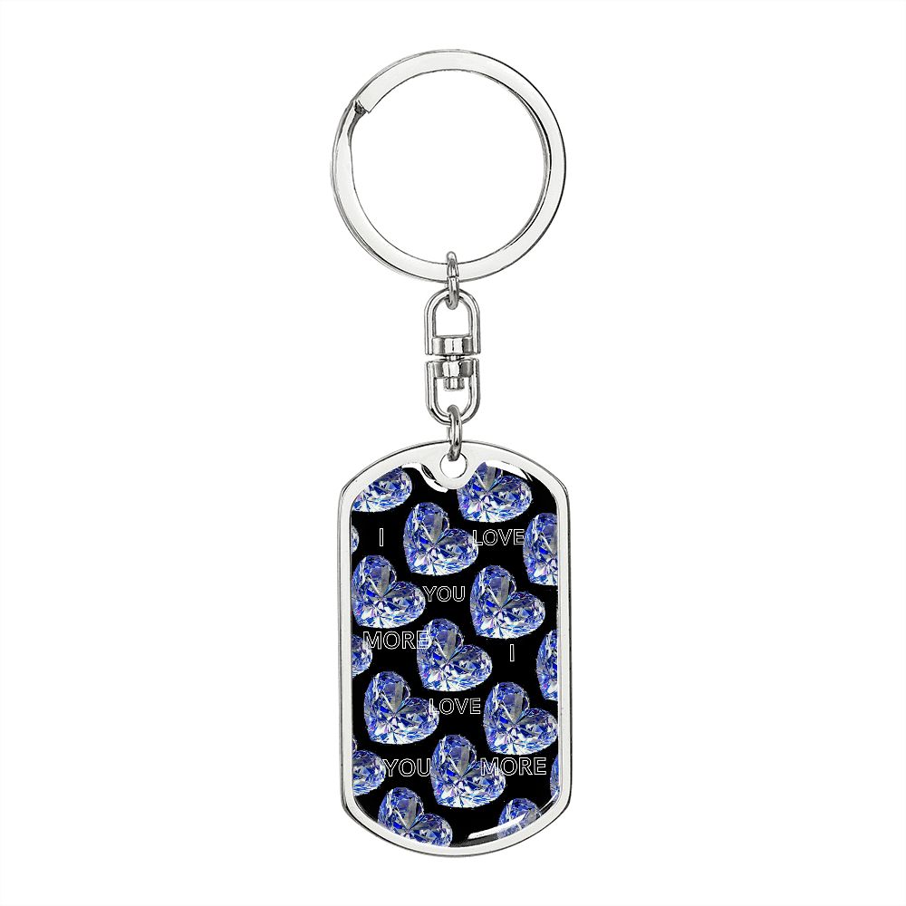 graphic design dogtag love keychains
