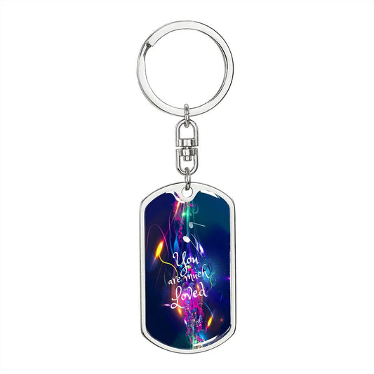graphic design dogtag love keychains, personalized engraving keychain