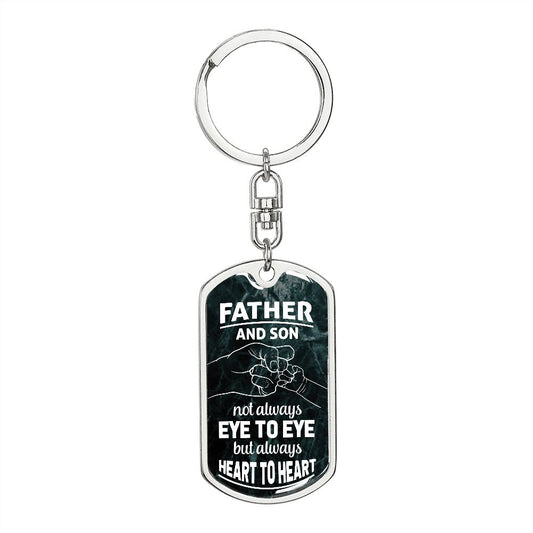 Father and Son Quotes Keychain