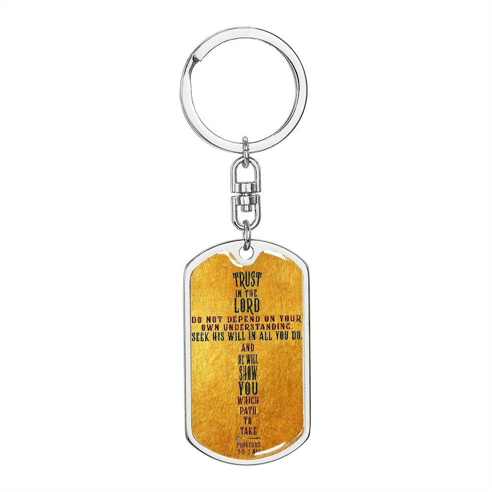 Graphic Design Cross dogtag love keychain, customize engraving keychain