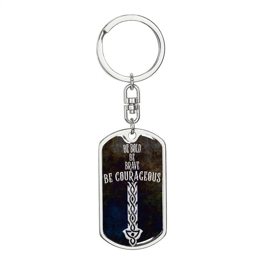 Graphic Design Cross dogtag love keychain, customize engraving keychain