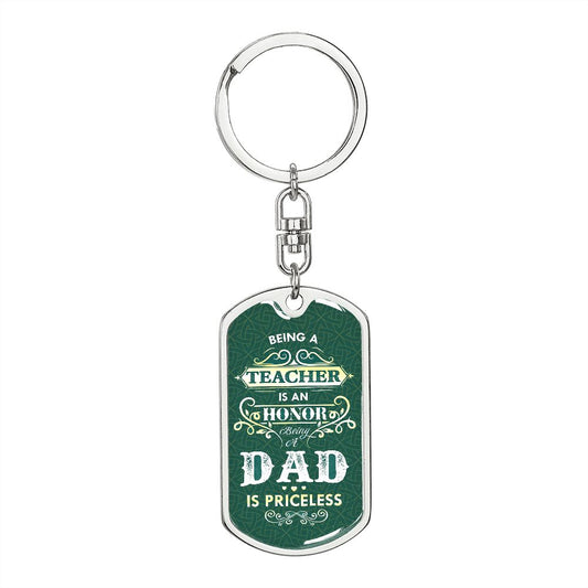Graphic Design Keychain For Dad