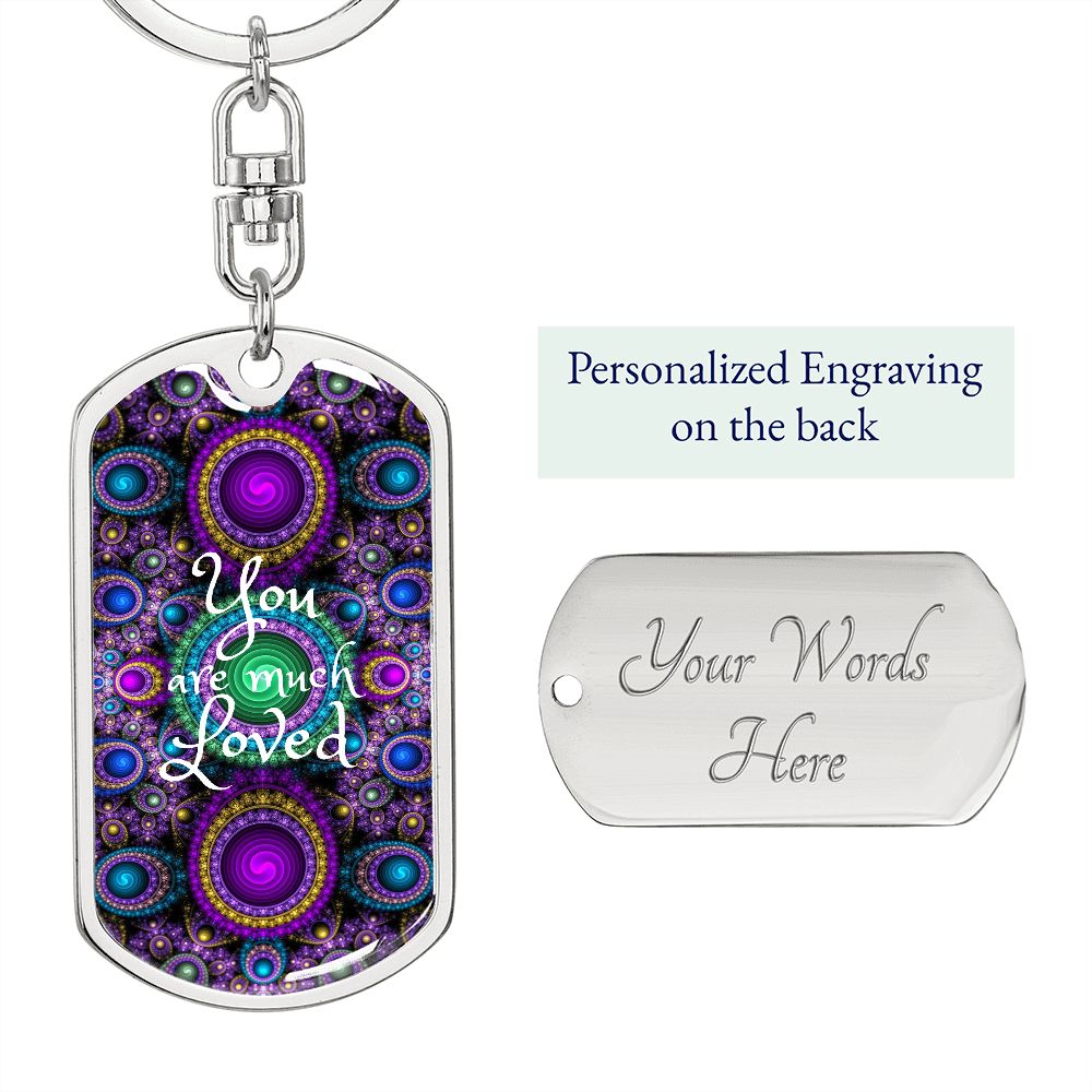 graphic design dogtag love keychains, personalized engraving keychain