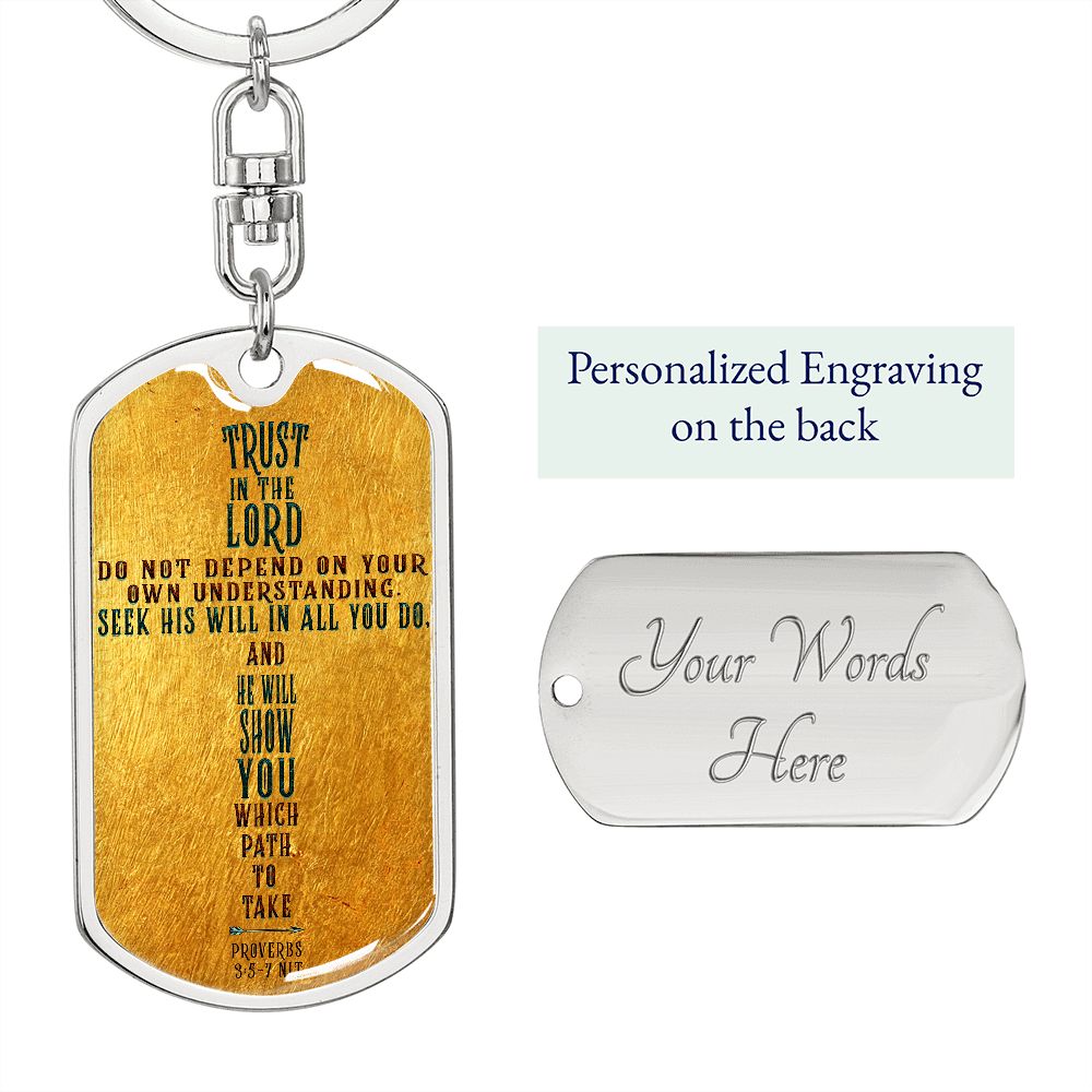 Graphic Design Cross dogtag love keychain, customize engraving keychain