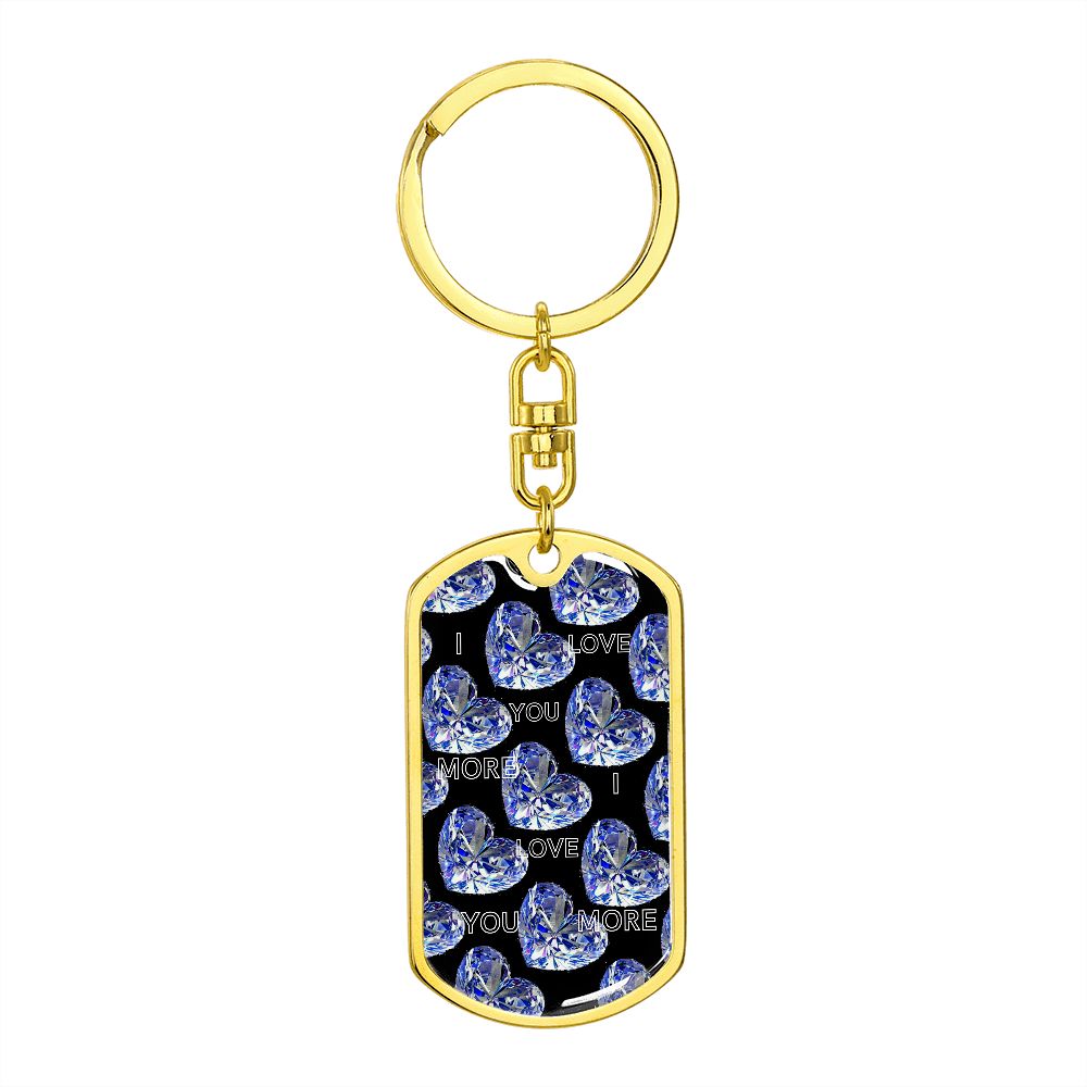 graphic design dogtag love keychains, personalized engraving keychain
