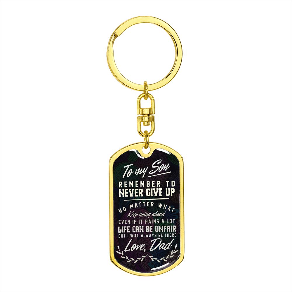Graphic Design Keychain For Son