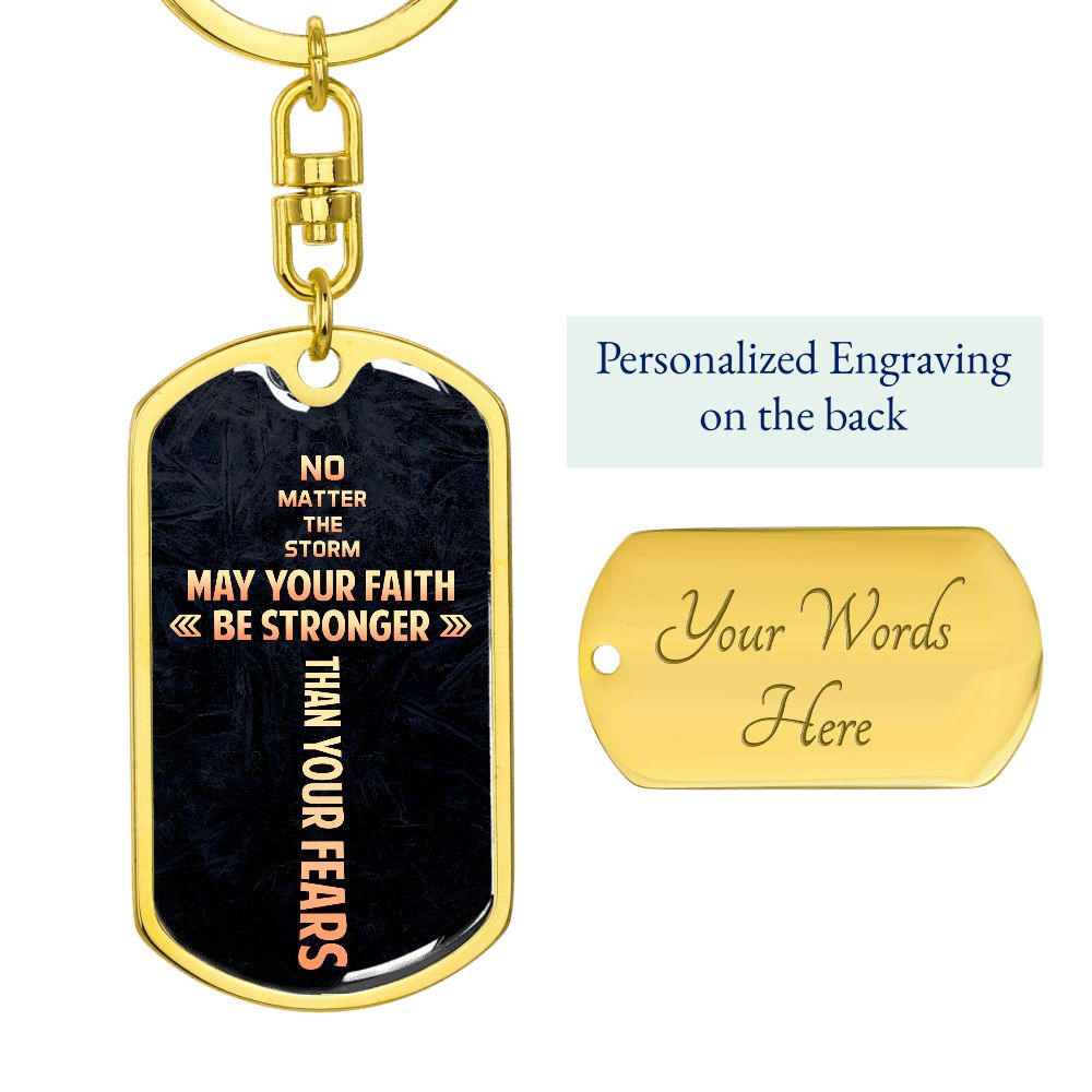 Graphic Design Cross dogtag love keychain, customize engraving keychain