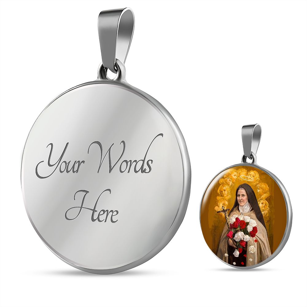 St. Therese of Lisieux Medal with custom engraving