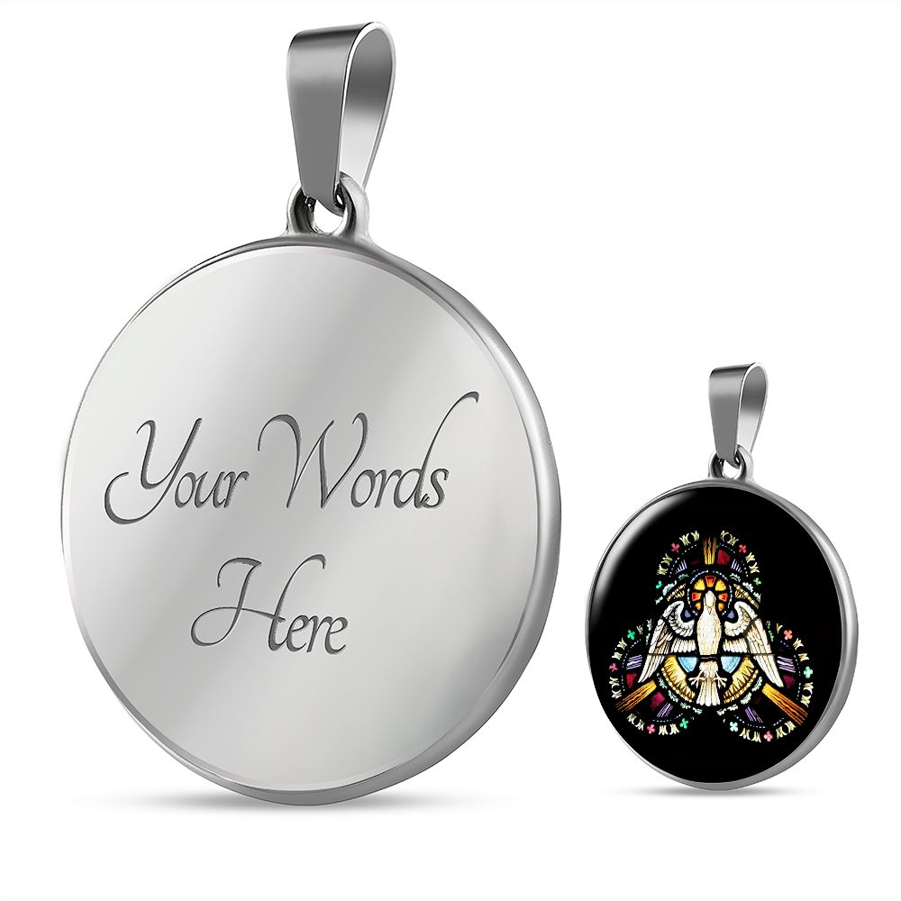 The Holy Spirit Medal with custom engraving