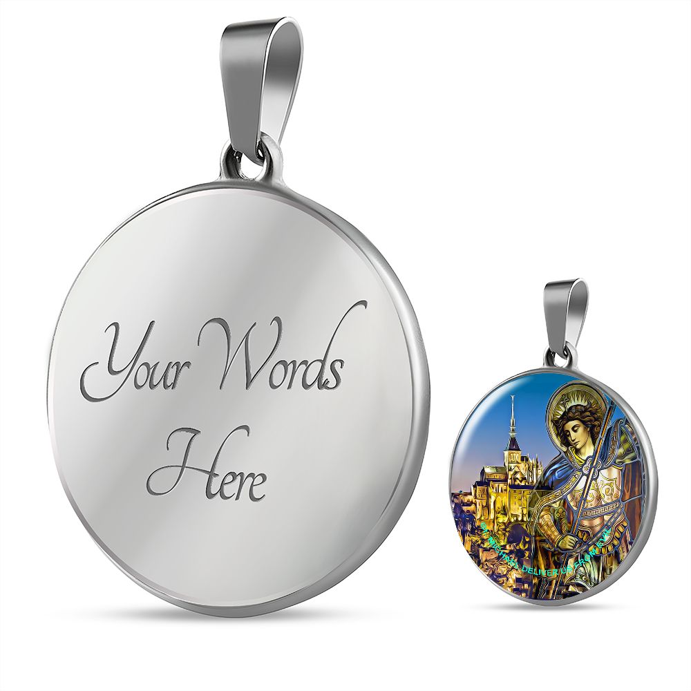 Saint Michael's Pendant with custom engraving