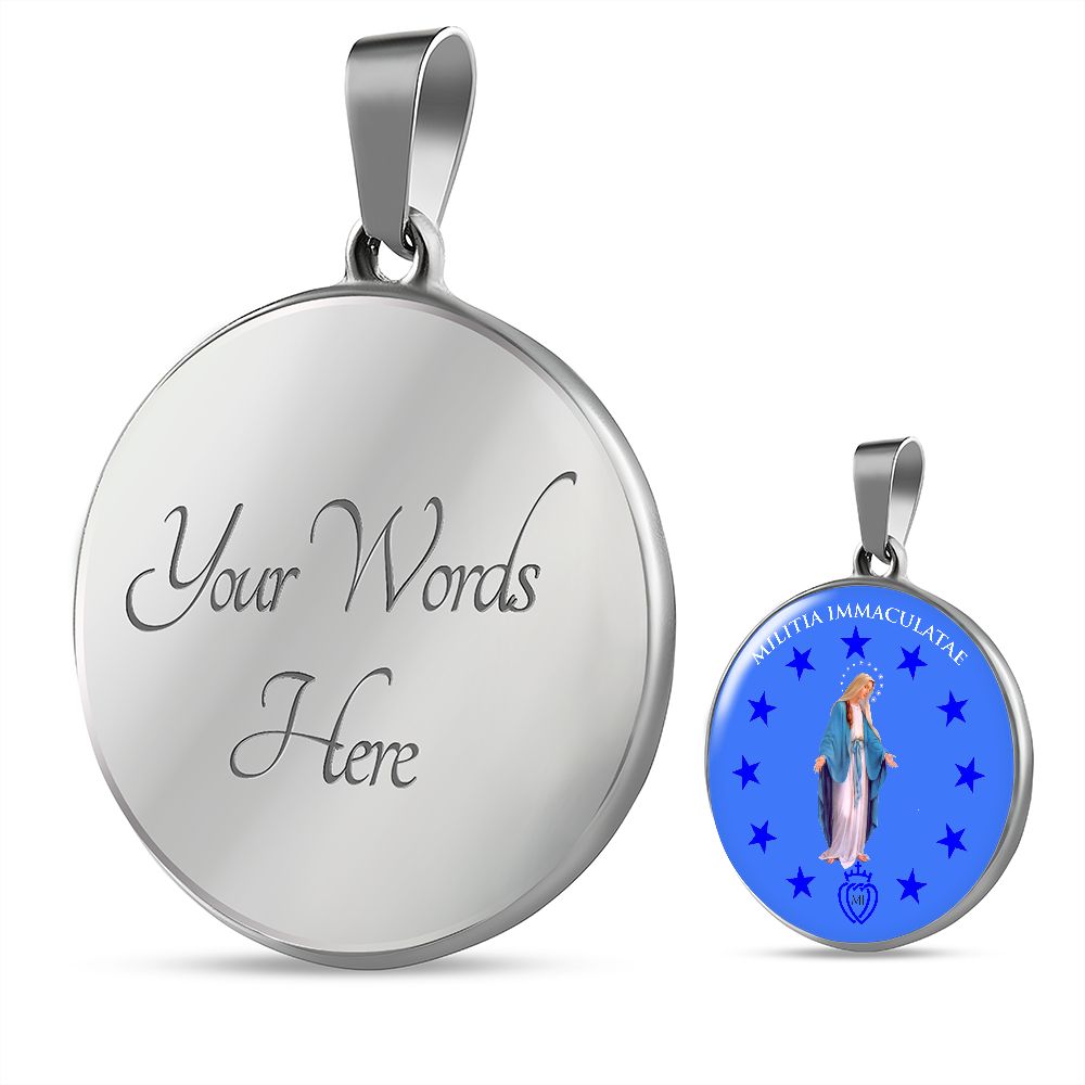 Militia Immaculatae Pendant with custom engraving