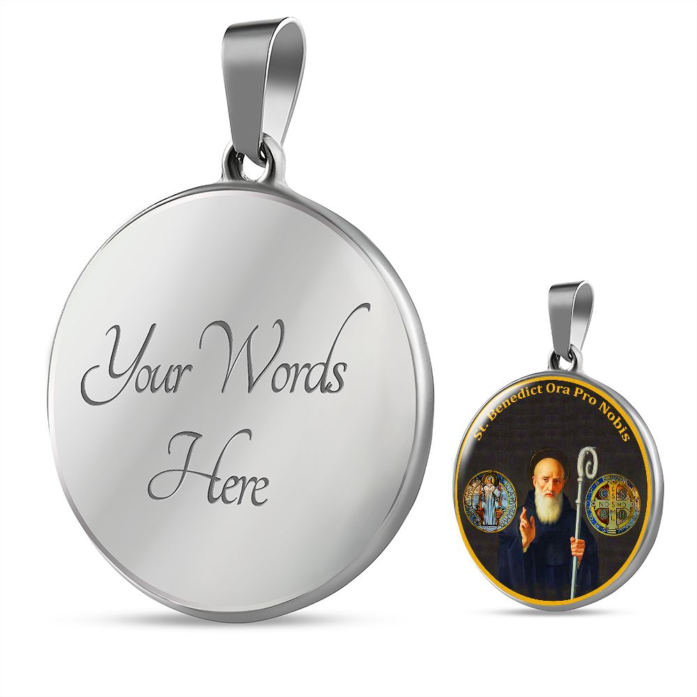 Saint Benedict Medal with custom engraving