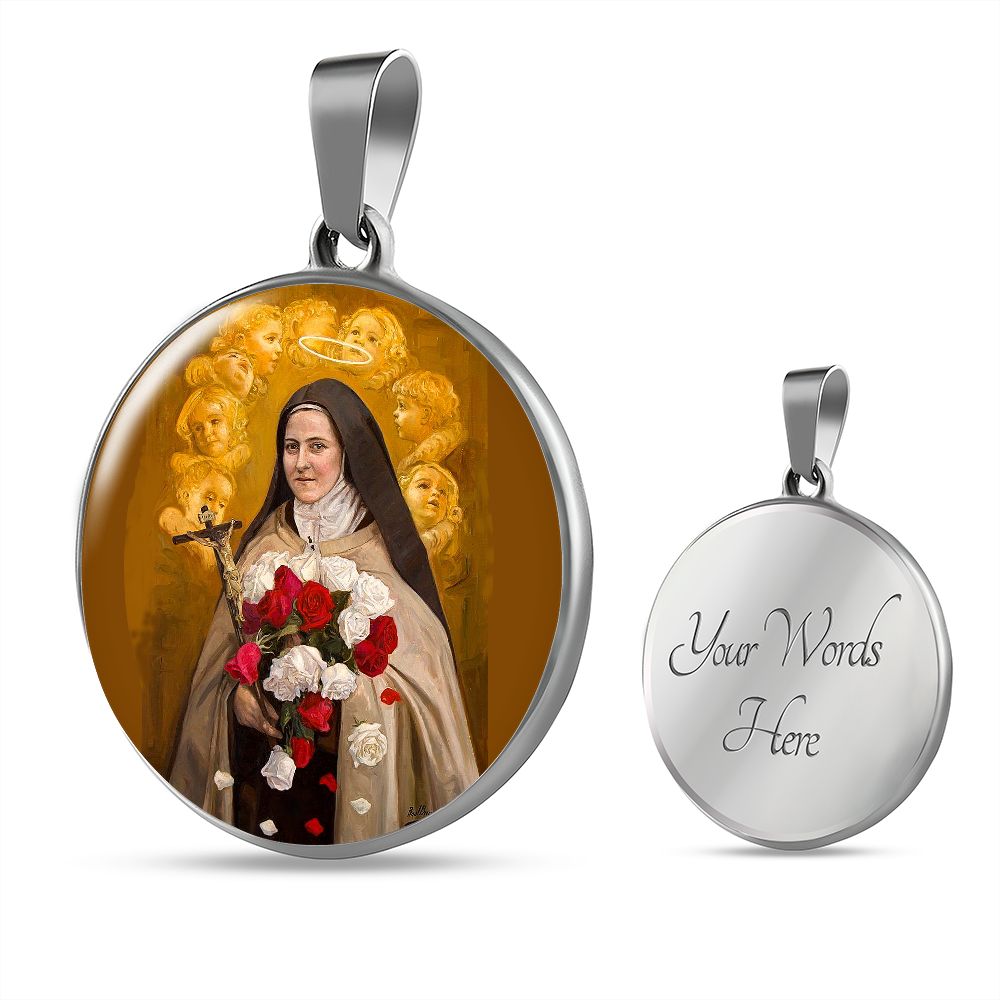St. Therese of Lisieux Medal with custom engraving